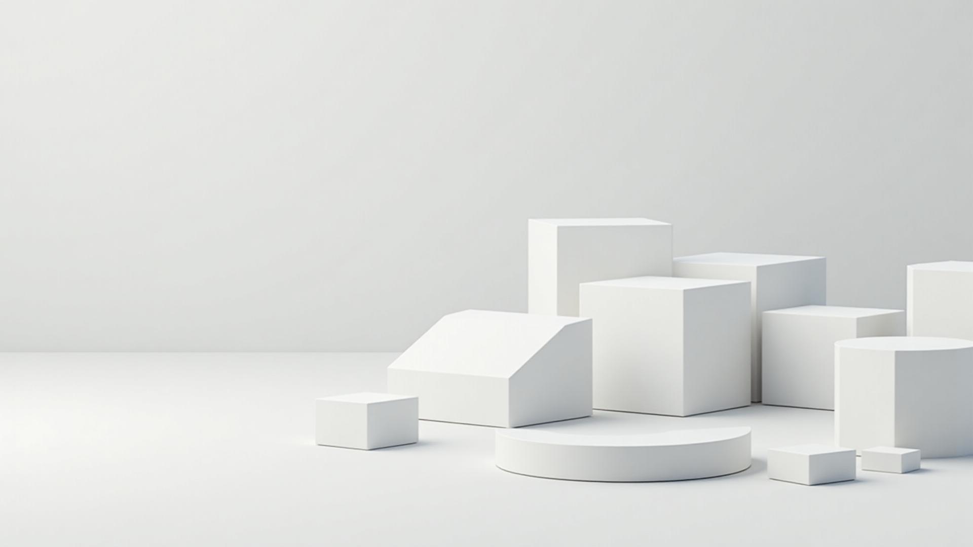 Hero background with geometric cubes